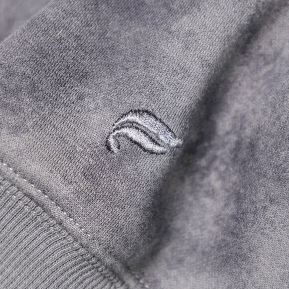 Fabletics Cozy Fleece Gray Tie Dye 1/2 Zip Mock Neck Sweatshirt XL - Picture 7 of 13